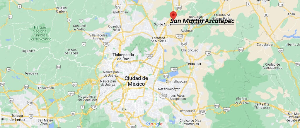 ¿Dónde está San Martín Azcatepec Mexico