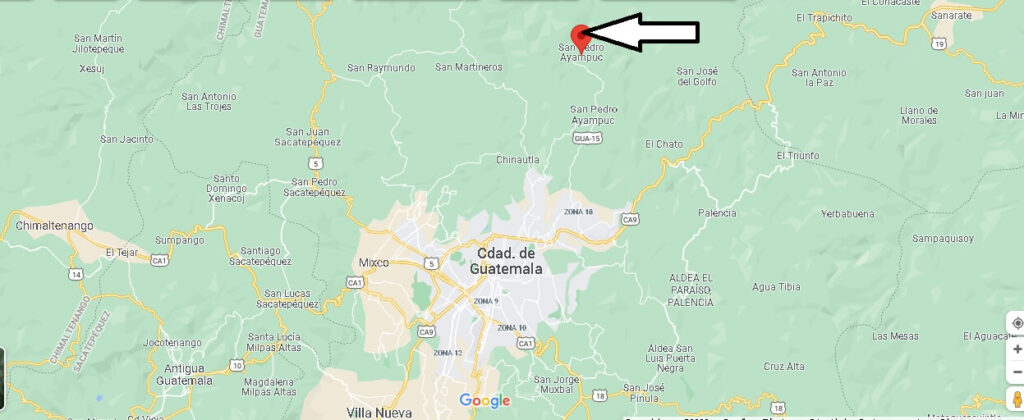 ¿Dónde está San Pedro Ayampuc Guatemala