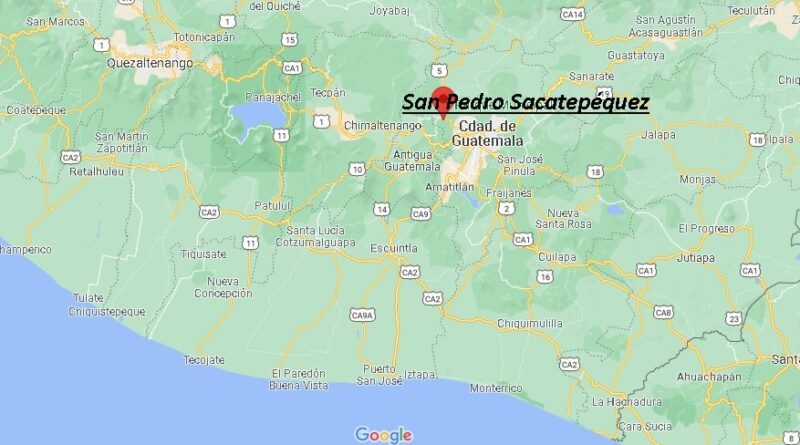 ¿Dónde está San Pedro Sacatepéquez Guatemala