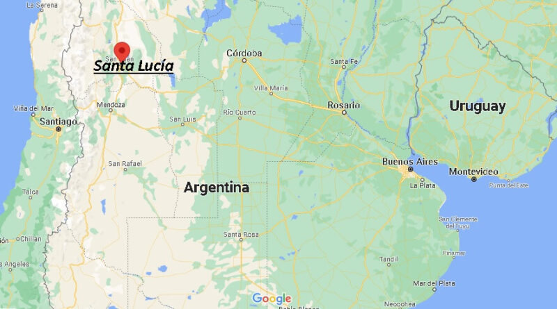 ¿Dónde está Santa Lucía Argentina