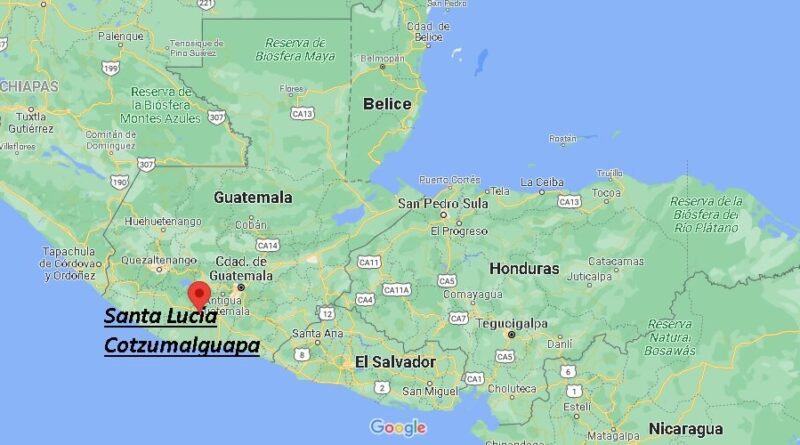 ¿Dónde está Santa Lucía Cotzumalguapa Guatemala