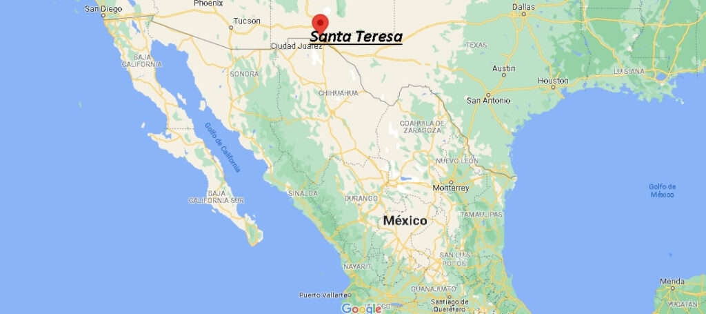¿Dónde está Santa Teresa Mexico