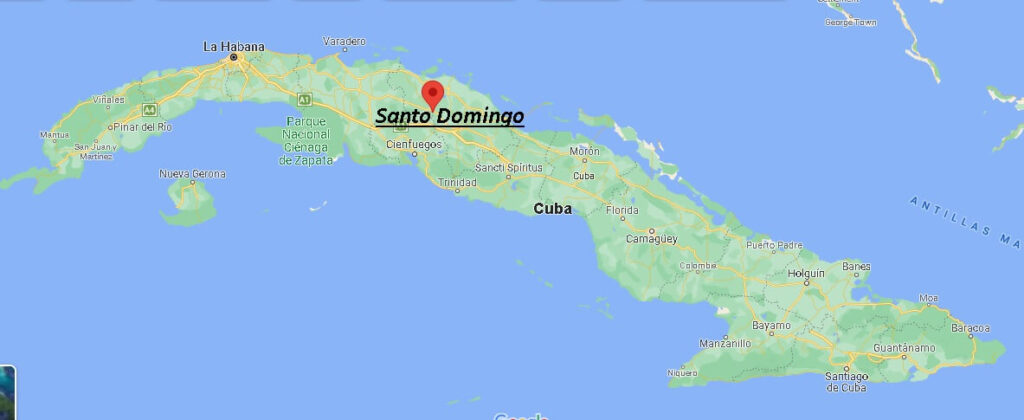 ¿Dónde está Santo Domingo Cuba