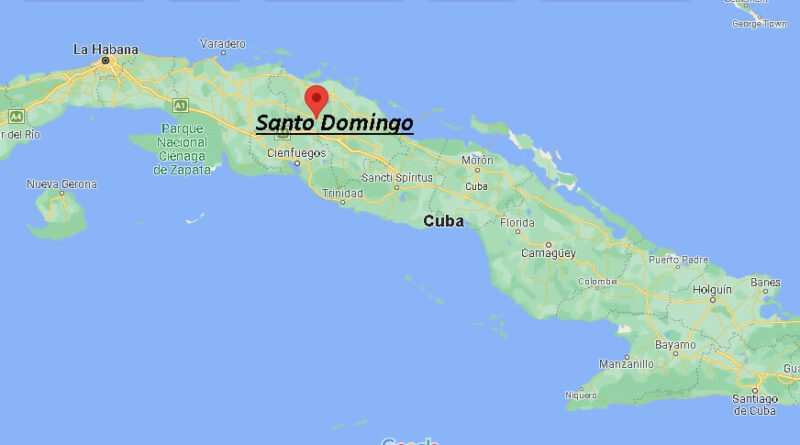 ¿Dónde está Santo Domingo Cuba