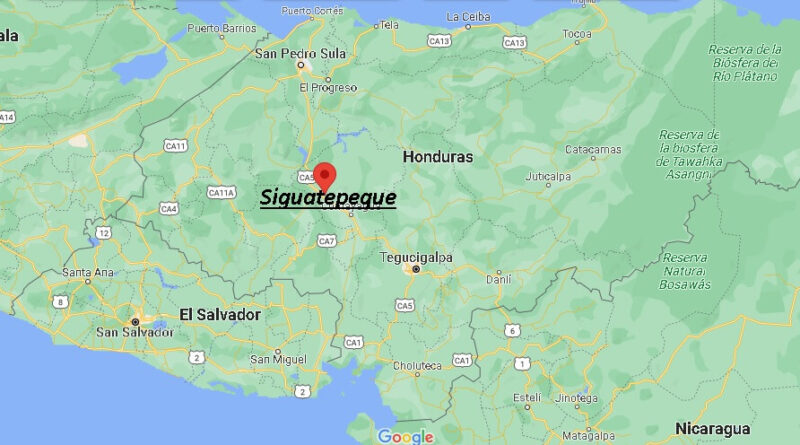 ¿Dónde está Siguatepeque Honduras
