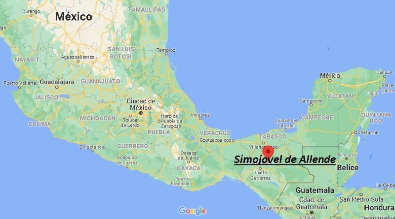 ¿Dónde está Simojovel de Allende Mexico