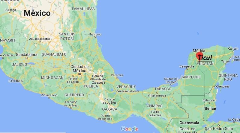 ¿Dónde está Ticul Mexico