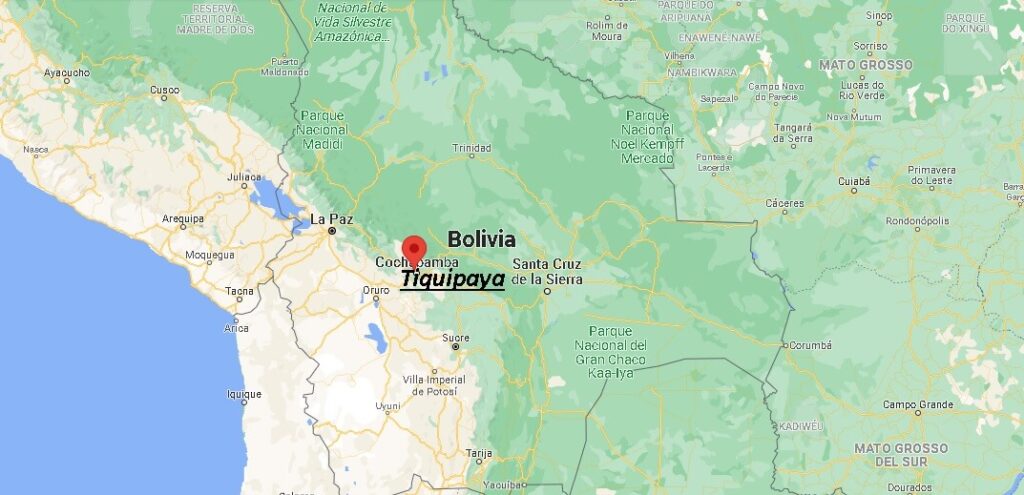 ¿Dónde está Tiquipaya Bolivia
