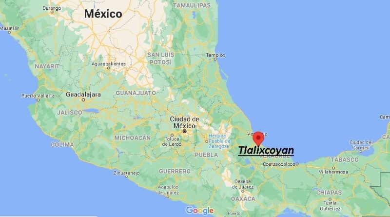 ¿Dónde está Tlalixcoyan Mexico