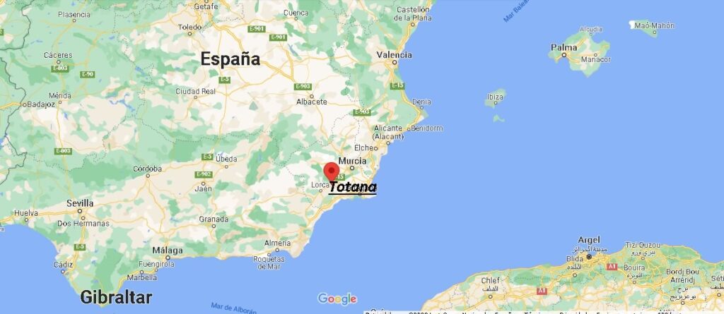 ¿Dónde está Totana España