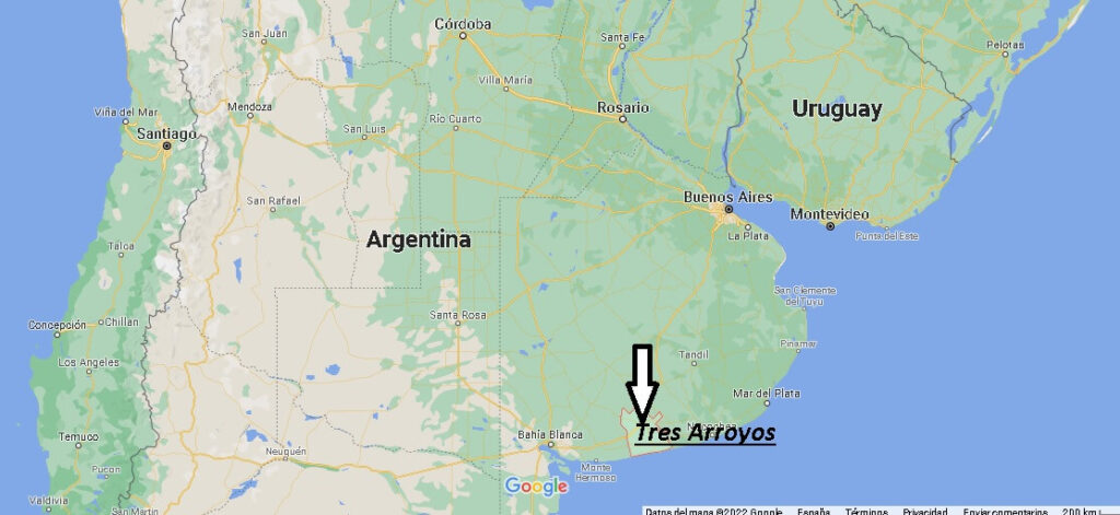 ¿Dónde está Tres Arroyos Argentina
