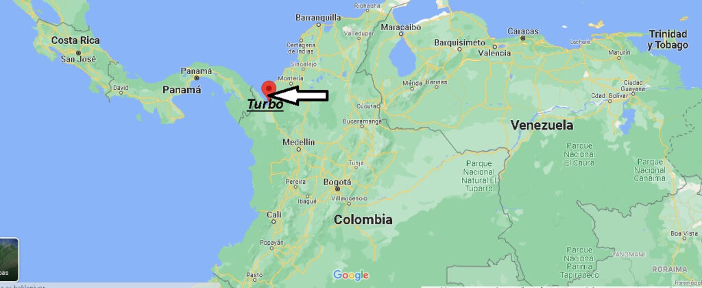 ¿Dónde está Turbo Colombia