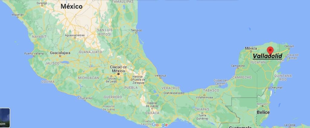 ¿Dónde está Valladolid Mexico