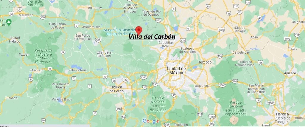 ¿Dónde está Villa del Carbón Mexico