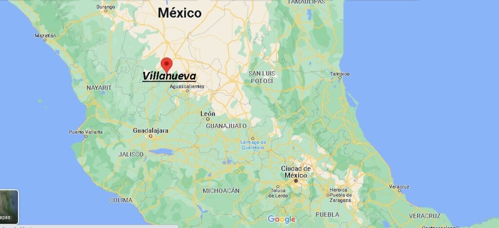 ¿Dónde está Villanueva Mexico