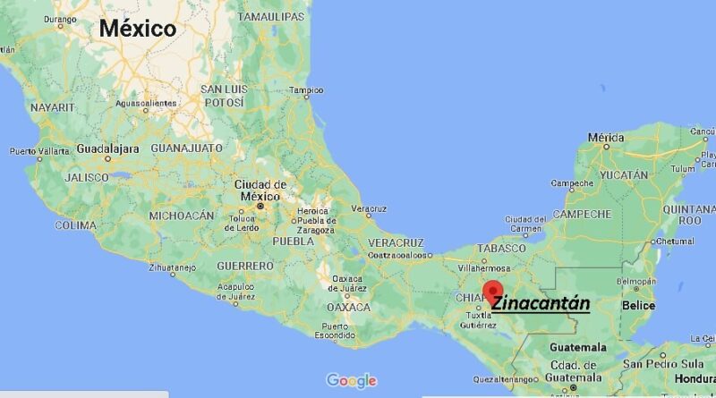 ¿Dónde está Zinacantán Mexico