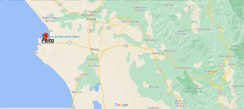¿Dónde está ubicada la provincia de Paita