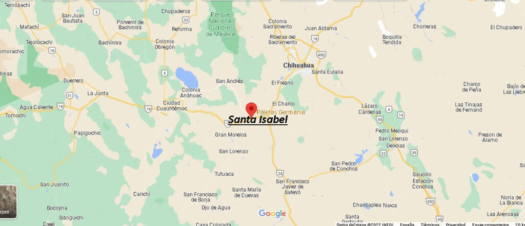 ¿Dónde queda Santa Isabel Mexico