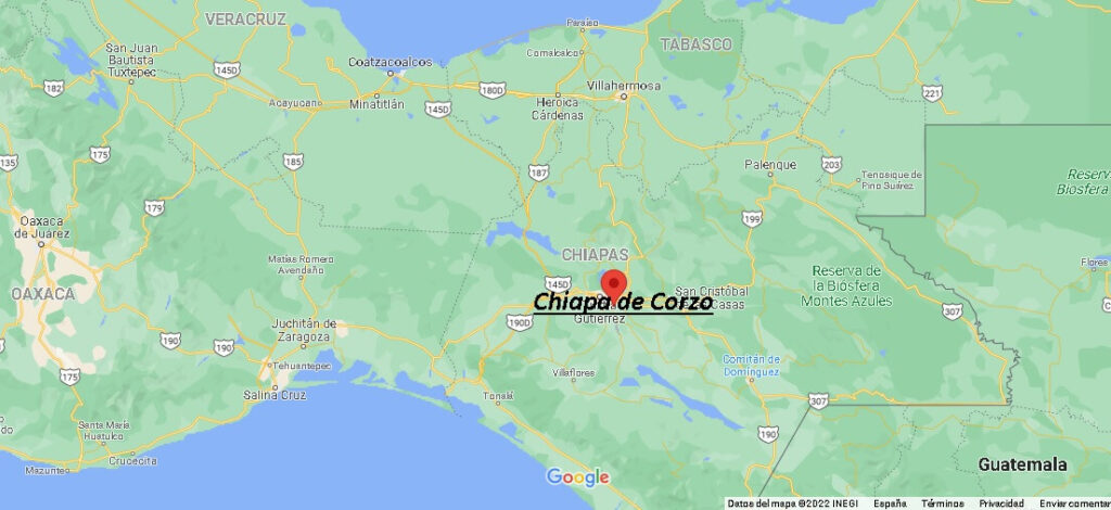 ¿Dónde se localiza Chiapas de Corzo