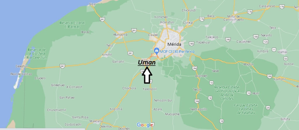 ¿Dónde se ubica Uman Yucatan