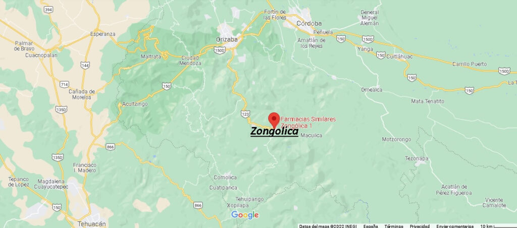 ¿Dónde se ubica la Sierra de Zongolica