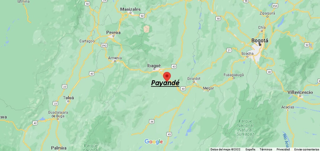 Dónde queda Payandé