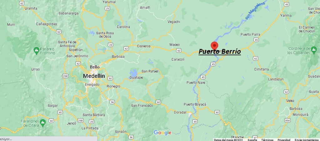 Dónde queda Puerto Berrío
