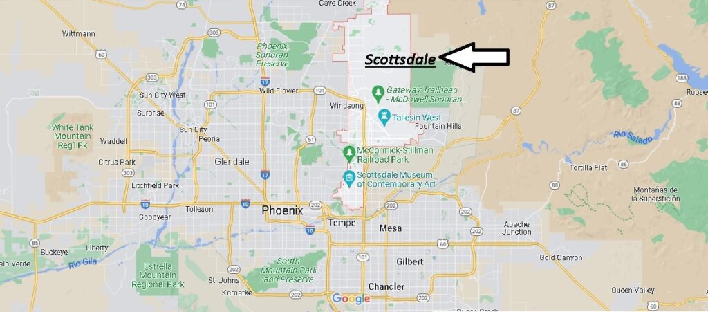 Dónde queda Scottsdale