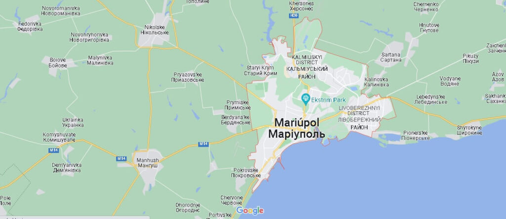 Mapa Mariúpol