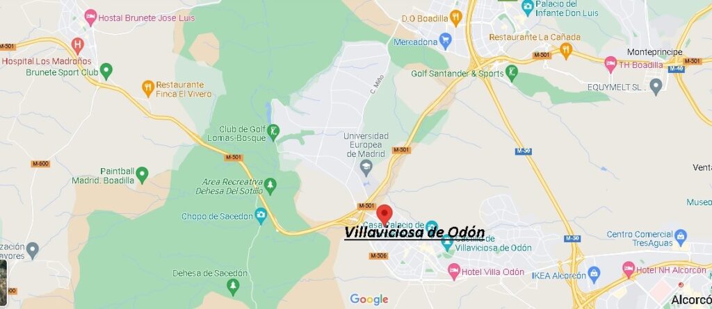 Mapa Villaviciosa de Odón