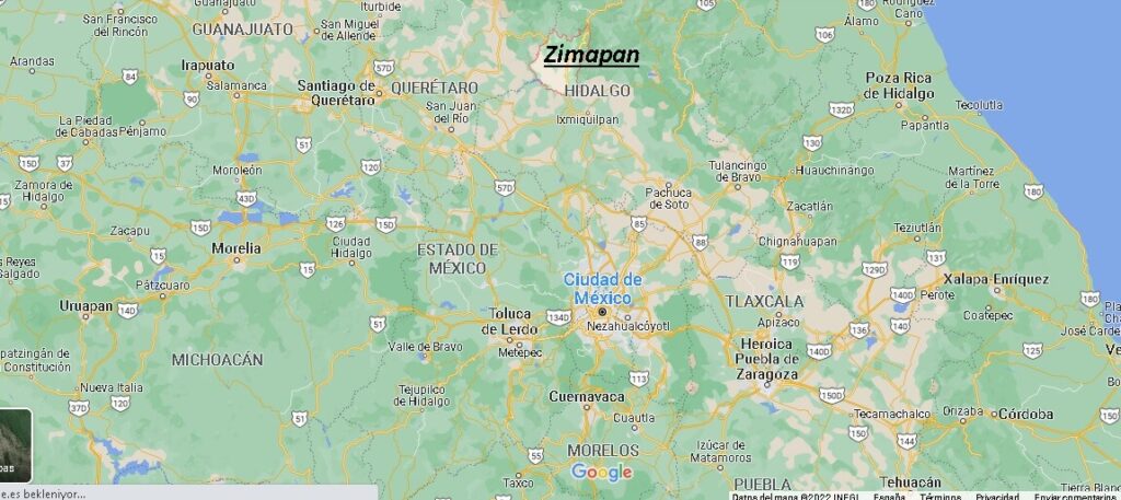Mapa Zimapan