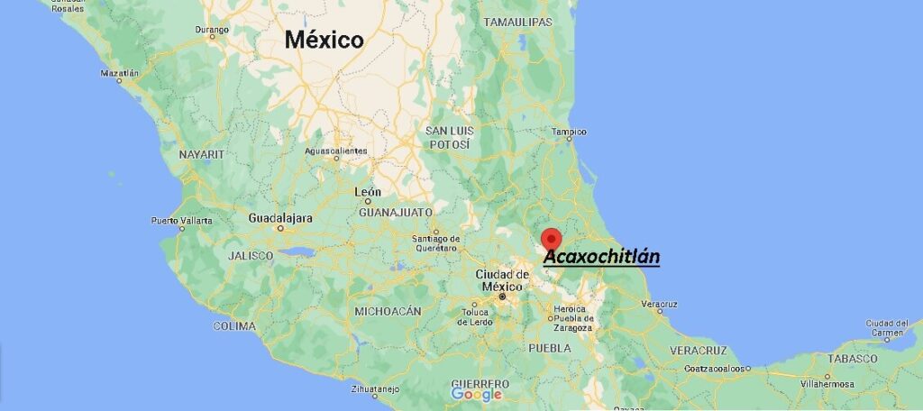 ¿Dónde está Acaxochitlán Mexico