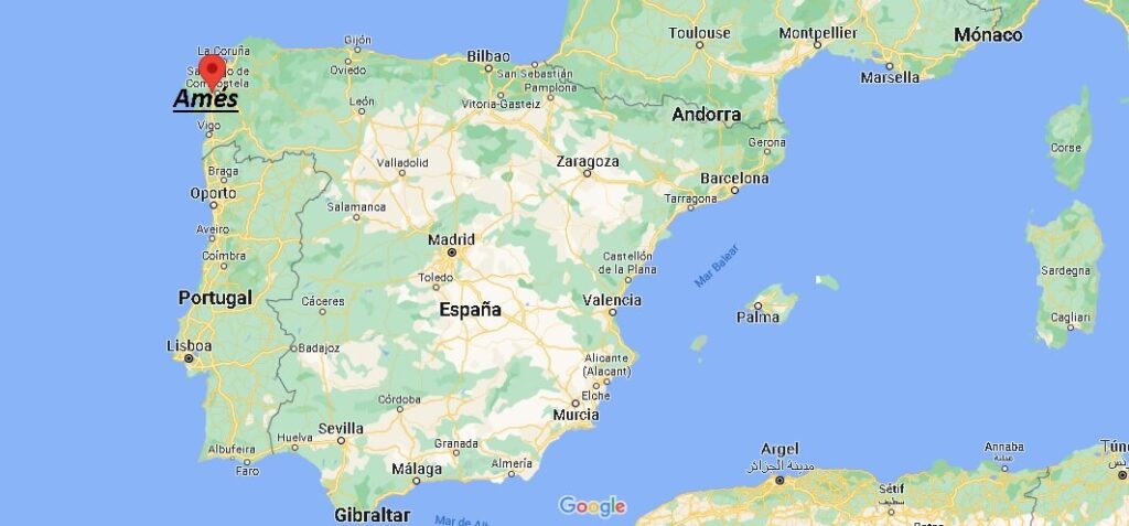 ¿Dónde está Amés España