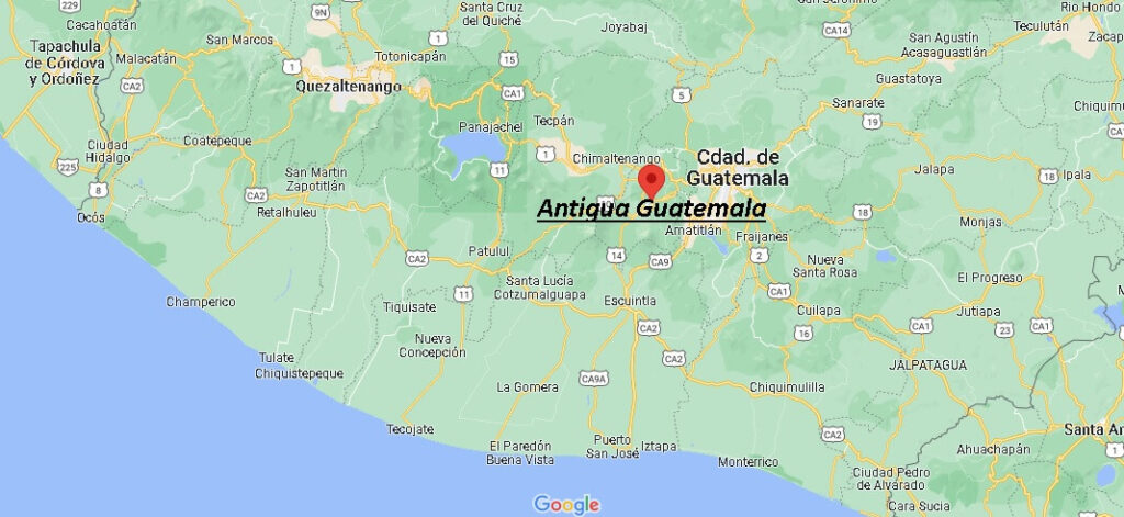 ¿Dónde está Antigua Guatemala