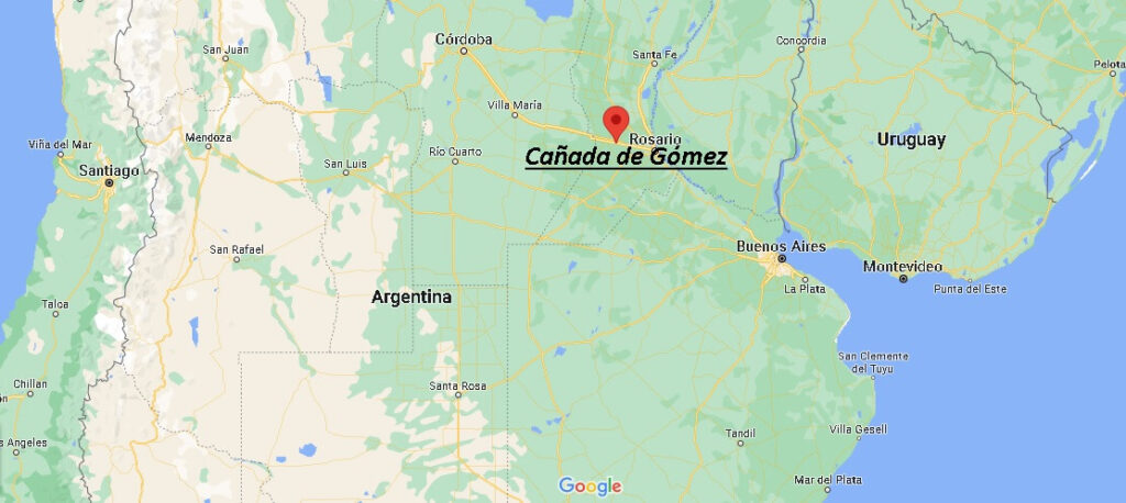 ¿Dónde está Cañada de Gómez Argentina