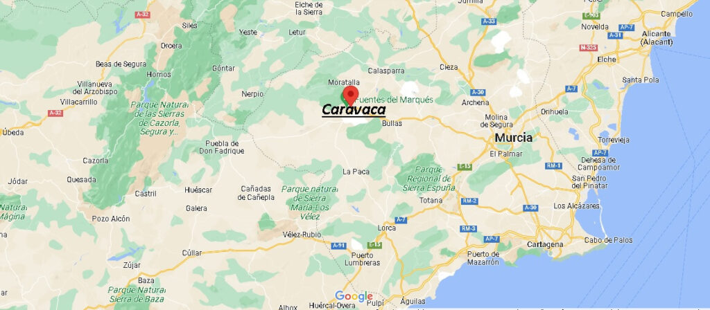 ¿Dónde está Caravaca España