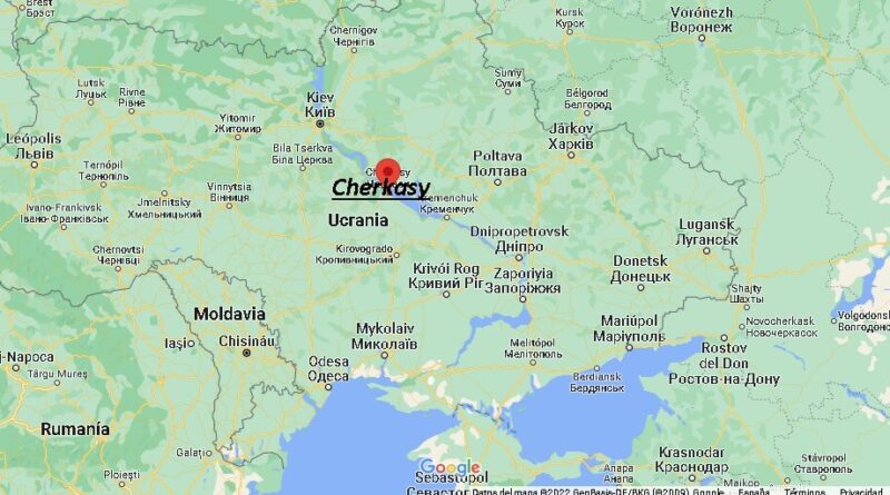 ¿Dónde está Cherkasy Ucrania