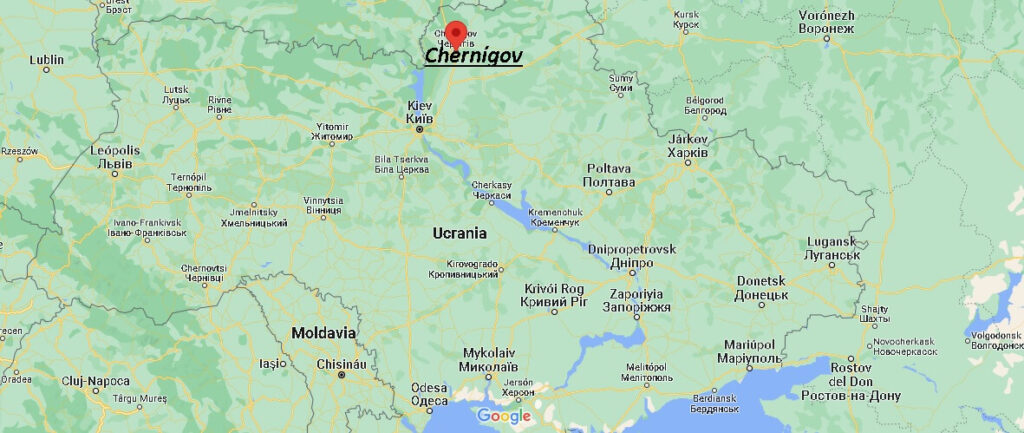 ¿Dónde está Chernígov Ucrania
