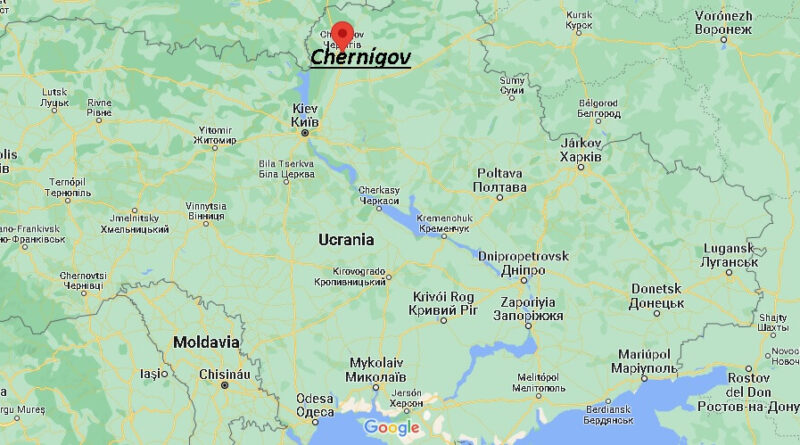 ¿Dónde está Chernígov Ucrania