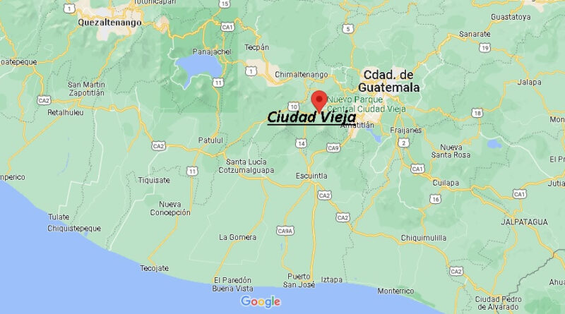 ¿Dónde está Ciudad Vieja Guatemala