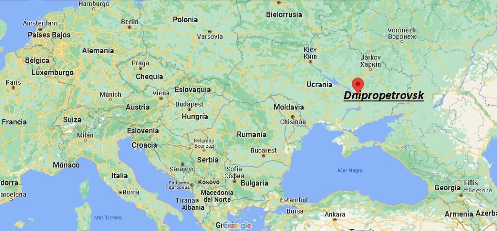 ¿Dónde está Dnipropetrovsk Ucrania