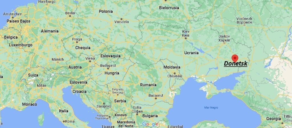 ¿Dónde está Donetsk Ucrania