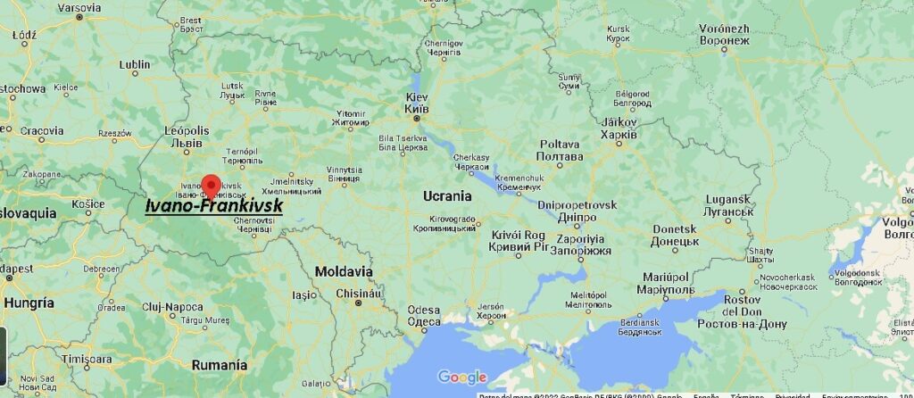 ¿Dónde está Ivano-Frankivsk Ucrania