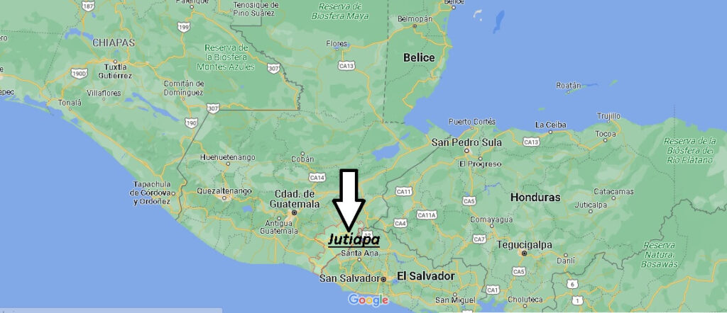 ¿Dónde está Jutiapa Guatemala