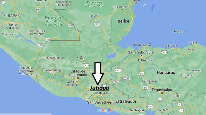¿Dónde está Jutiapa Guatemala