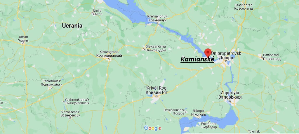 ¿Dónde está Kamianské Ucrania