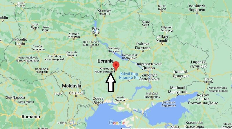 ¿Dónde está Kirovogrado Ucrania