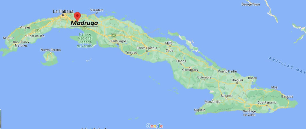¿Dónde está Madruga Cuba