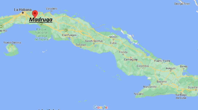 ¿Dónde está Madruga Cuba