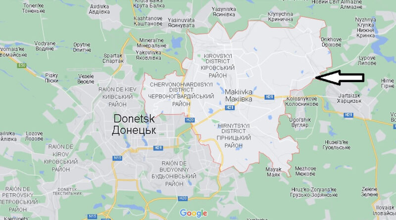 ¿Dónde está Makiivka Ucrania? Mapa Makiivka